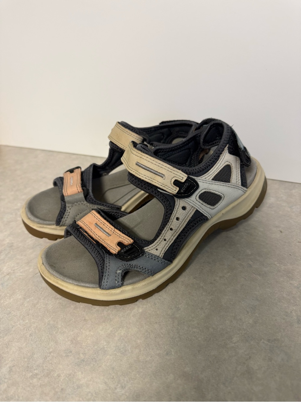 ECCO Yucatan Offroad Leather Sport Sandals Multicolor EU 36 US 5-5.5